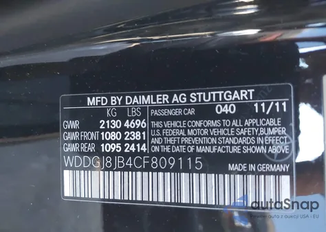 2012 Mercedes-Benz C 350 Sport 4Matic from USA, damaged, VIN WDDGJ8JB4CF809115